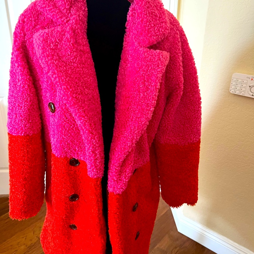 Super trendy furry coat for cold winter - worn twice